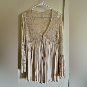 Embroidered Free People Blouse